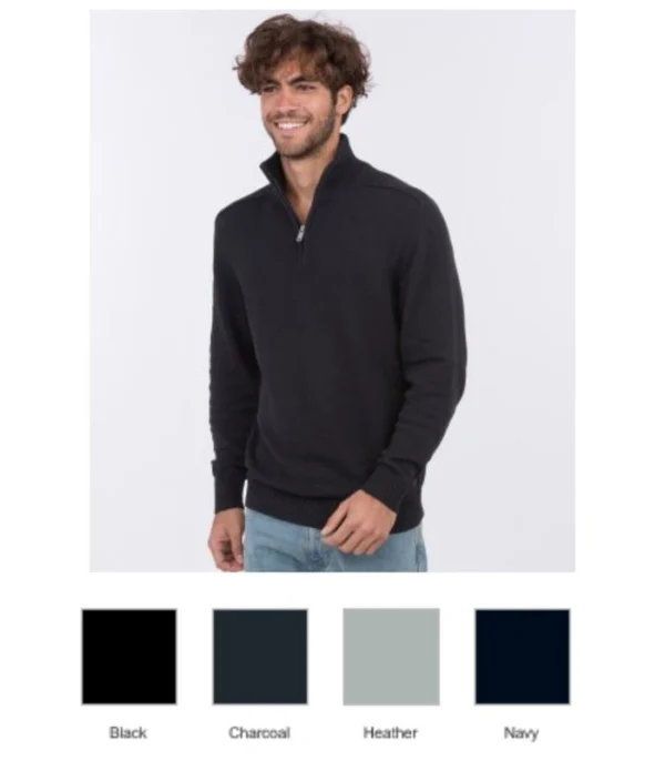EA061 Ecologie Wakham Zip Neck Sweater